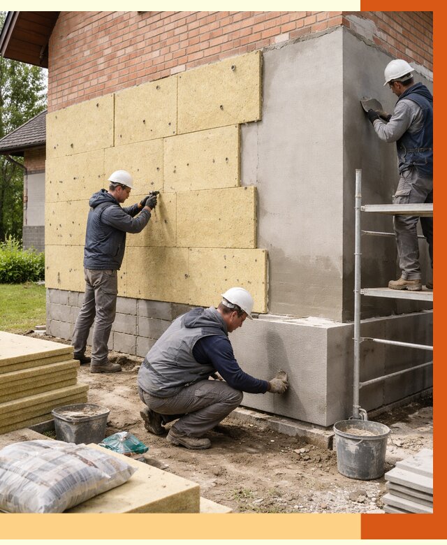 Утепление частного дома в клине под ключ от 7684 руб/м2 — недорого | ТепломастерКли