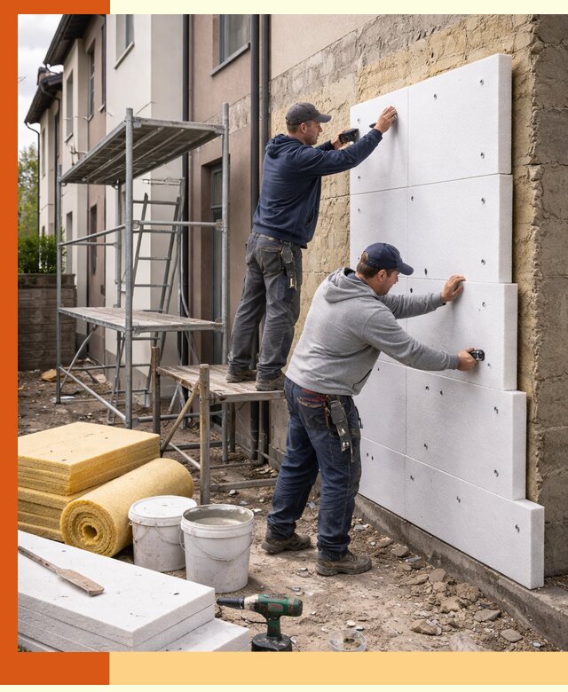 Утепление таунхауса с гарантией комфорта в клине