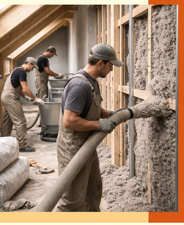 Утепление таунхауса эковатой в клине от 2254 руб./м² — монтаж и задувка | ТепломастерКли