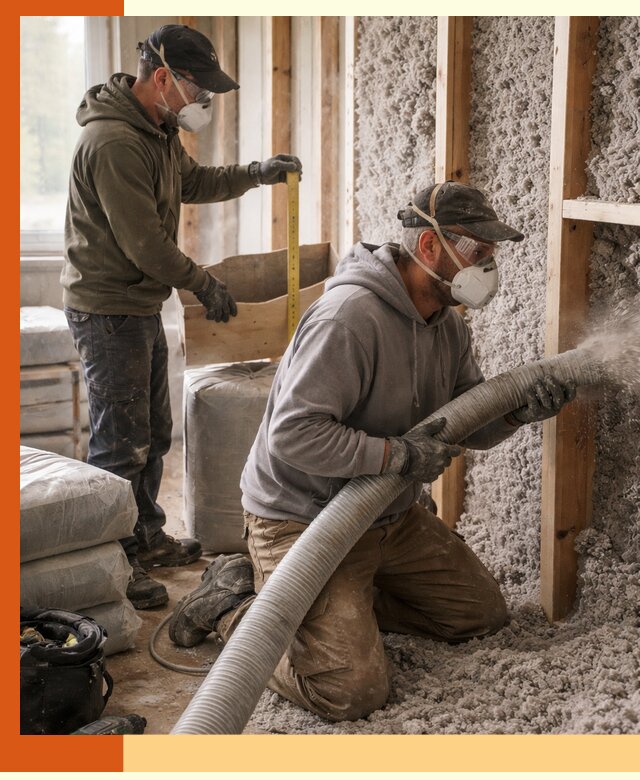 Утепление таунхауса эковатой в клине для максимально теплых стен