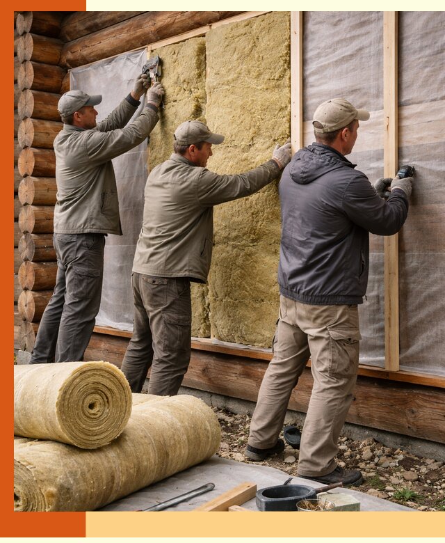 Утепление деревянного дома в клине эффективными технологиями