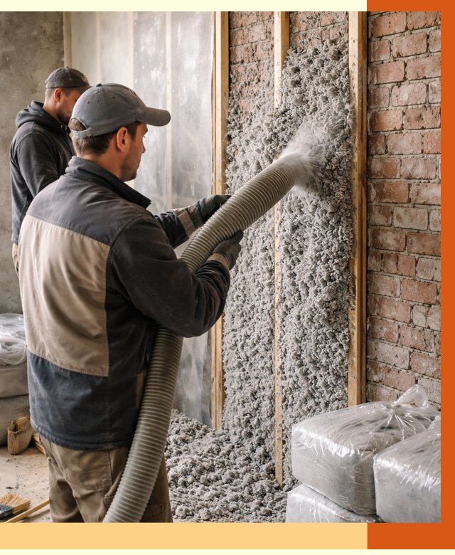 Утепление кирпичного дома эковатой в клине от 2408 руб./м² | ТепломастерКли