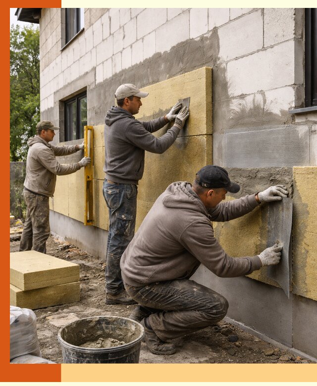 Утепление дома из газобетона в клине качественно и долговечно