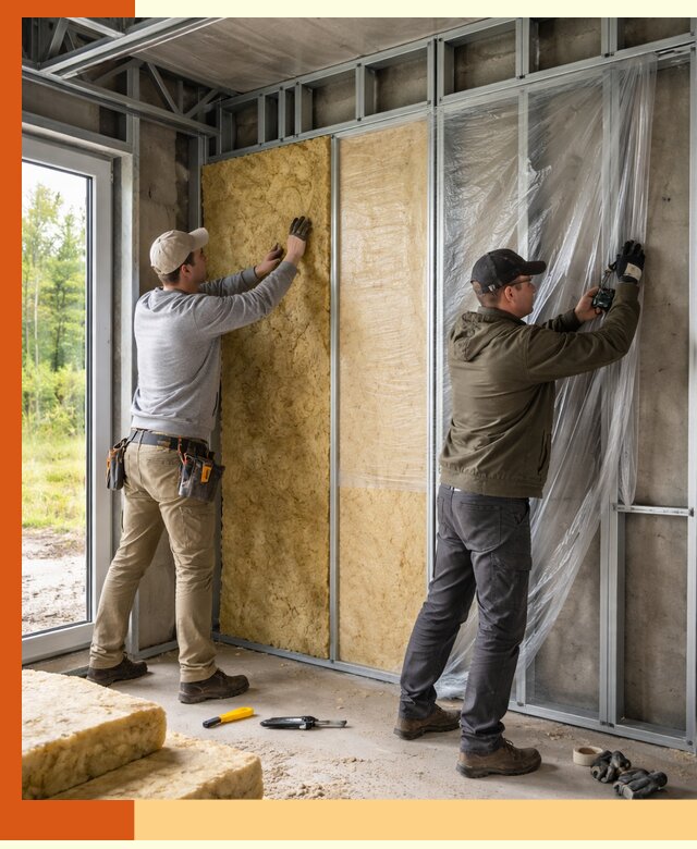 Утепление дома из ЛСТК в клине с гарантией качества и эффективности