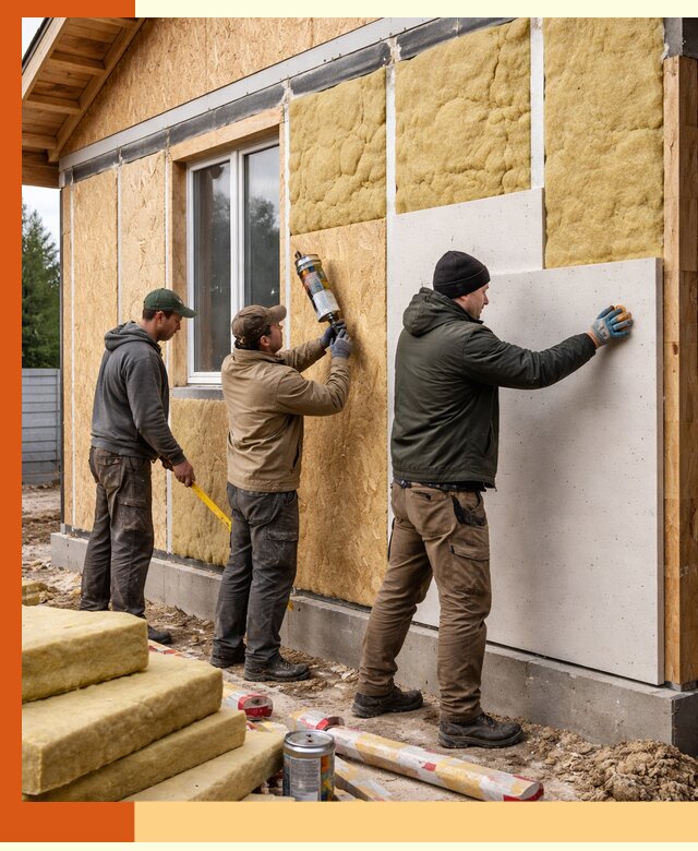 Профессиональное утепление дома из SIP-панелей в клине