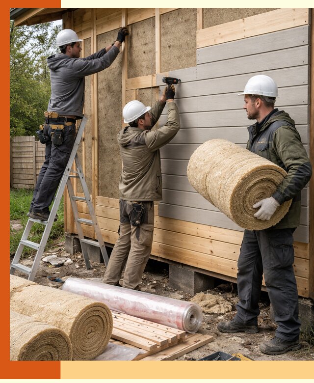 Утепление бани снаружи в клине профессионально и надежно