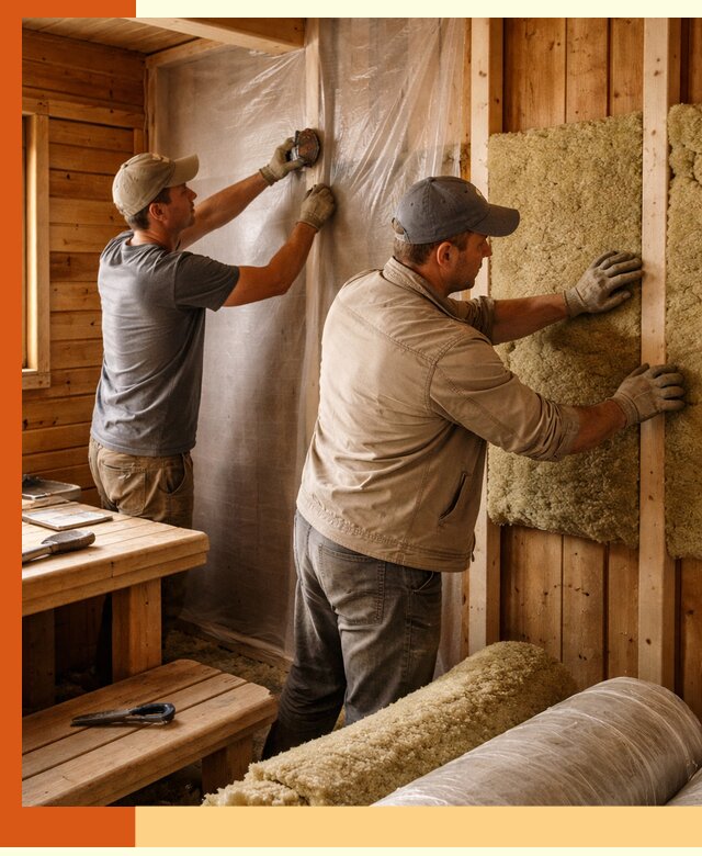 Утепление бани изнутри в клине качественно и недорого