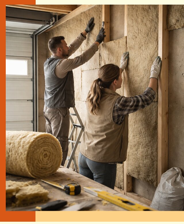 Утепление гаража изнутри в клине: быстро и надежно