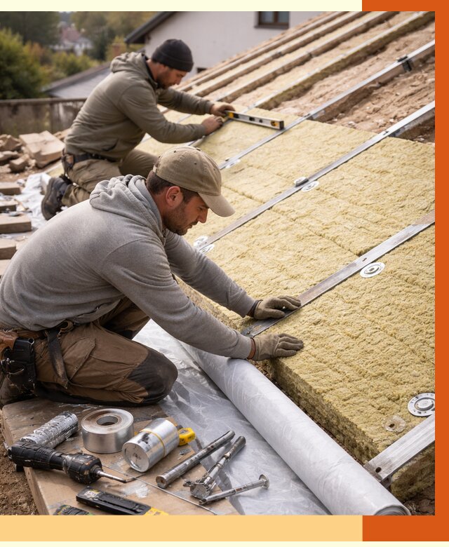 Утепление крыши снаружи в клине под ключ от 1229 руб./м2 | ТепломастерКли