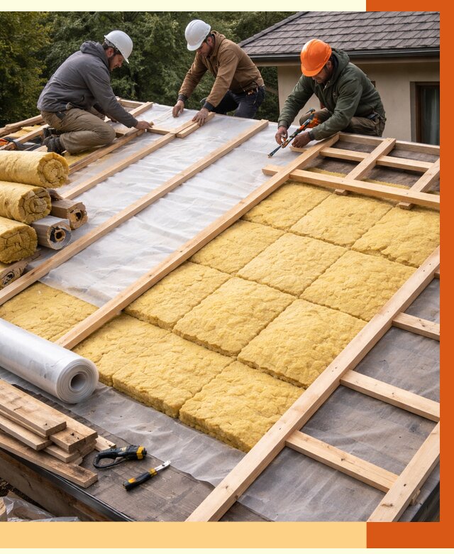 Утепление скатной крыши в клине от 1281 руб./м2 под ключ | ТепломастерКли