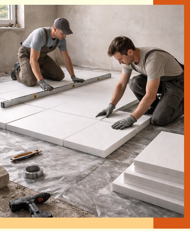 Утепление бетонного пола в клине от 2561 руб/м2 — монтаж и цена | ТепломастерКли