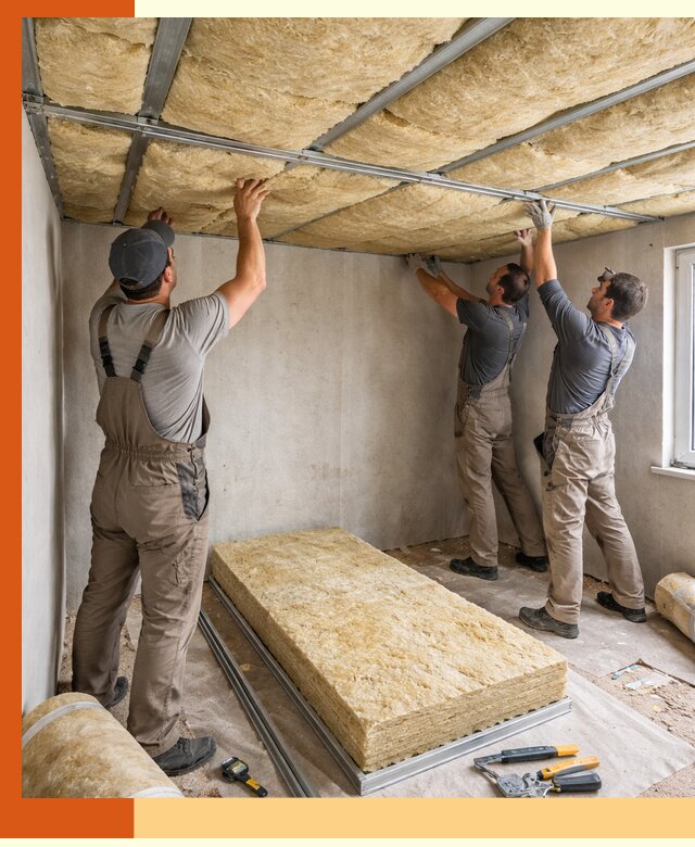 Утепление потолка в клине — тепло и без сквозняков