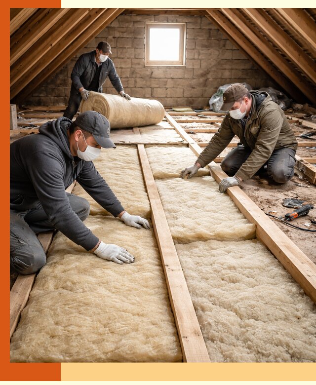 Утепление чердака в клине — профессиональная теплоизоляция кровли