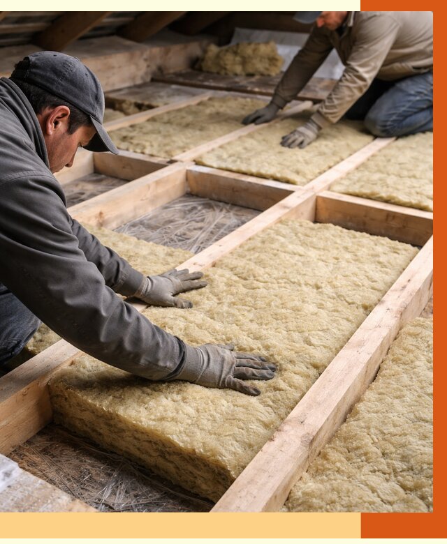 Утепление чердака минватой в клине от 3586 руб/м2 под ключ | ТепломастерКли