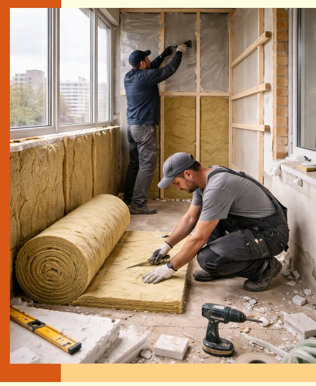 Утепление балкона под ключ в Клине качественно и быстро