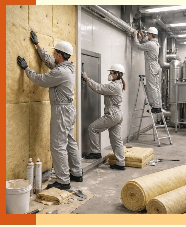 Утепление пищевого цеха под ключ в клине