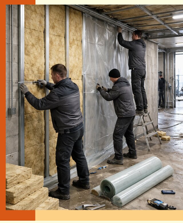 Профессиональное утепление автомойки в клине для любого типа помещений