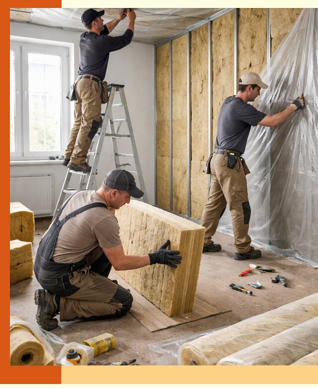 Утепление офисных помещений под ключ в клине