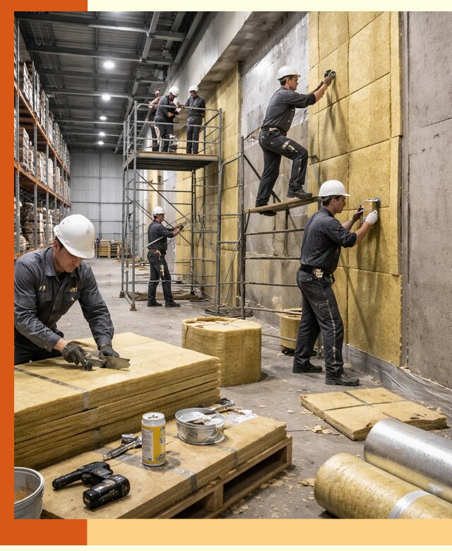 Утепление логистического центра в клине качественно и экономично