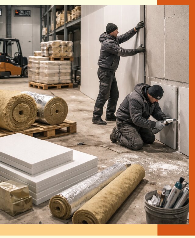 Утепление холодного склада в клине от 8708 руб/м2 — комплексное под ключ | ТепломастерКли