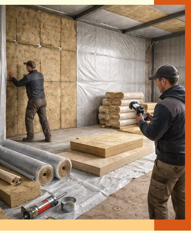 Утепление теплого склада в клине под ключ от 11782 руб/м² | ТепломастерКли