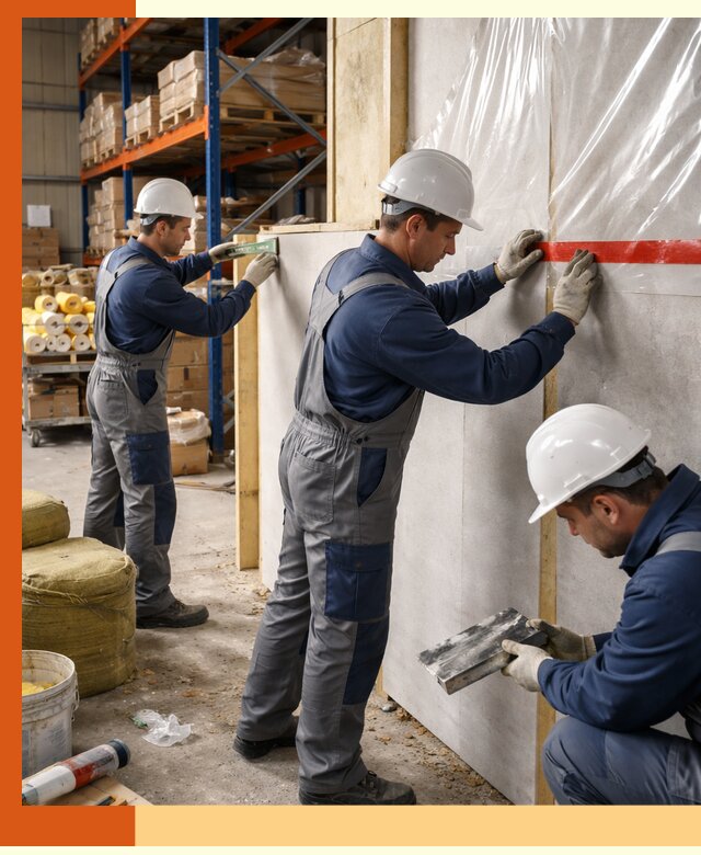 Утепление теплого склада под ключ в клине