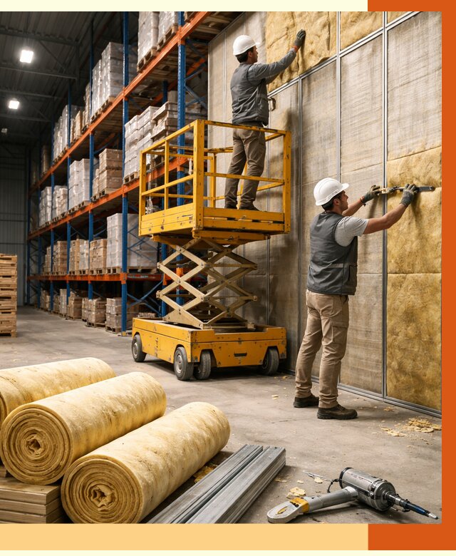 Утепление торгового склада в клине от 3278 руб/м2 — комплексно и под ключ | ТепломастерКли