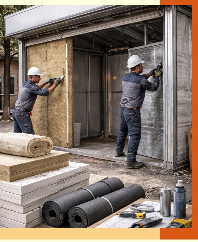 Утепление павильона шаурма в клине под ключ от 1229 руб. за м² | ТепломастерКли