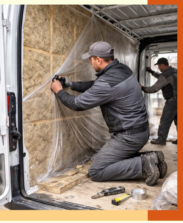 Утепление фургона в клине от 16904 руб/м2 — утепление фургона ППУ и кузова | ТепломастерКли