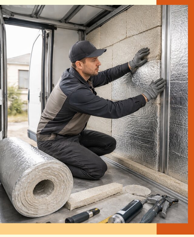 Утепление фургона рефрижератора в клине от 12806 руб./м² под ключ | ТепломастерКли