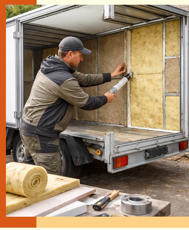 Профессиональное утепление прицепа в клине для любых условий