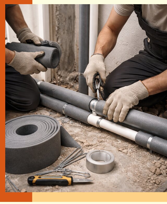 Утепление труб водоснабжения в клине — монтаж и защита сети