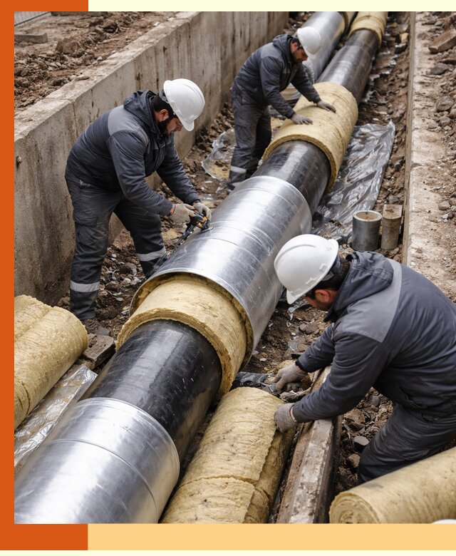Утепление теплотрассы в клине: утеплительные работы и материалы