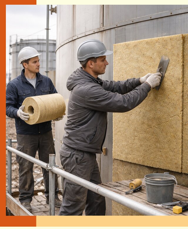 Профессиональное утепление резервуара и теплоизоляция в клине