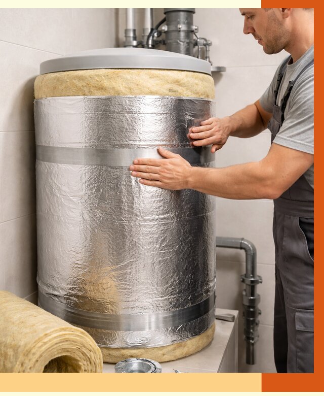 Утепление бойлера в клине от 4610 руб. под ключ | Утепление ППУ | ТепломастерКли