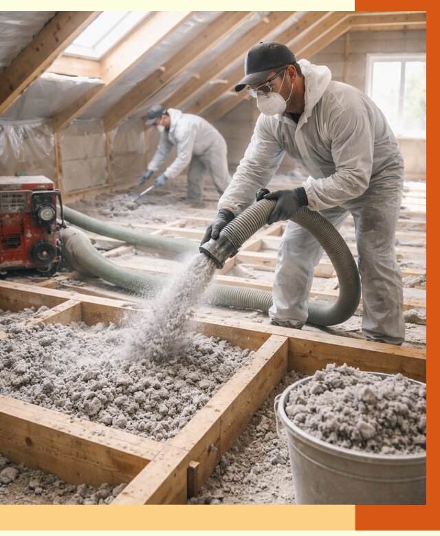 Утепление эковатой в клине от 3022 руб./м2 — монтаж и задувка | ТепломастерКли