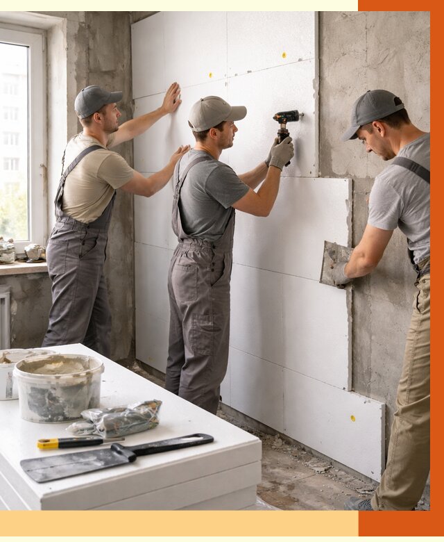 Утепление пенопластом домов и стен в клине от 1895 руб. — ТепломастерКли