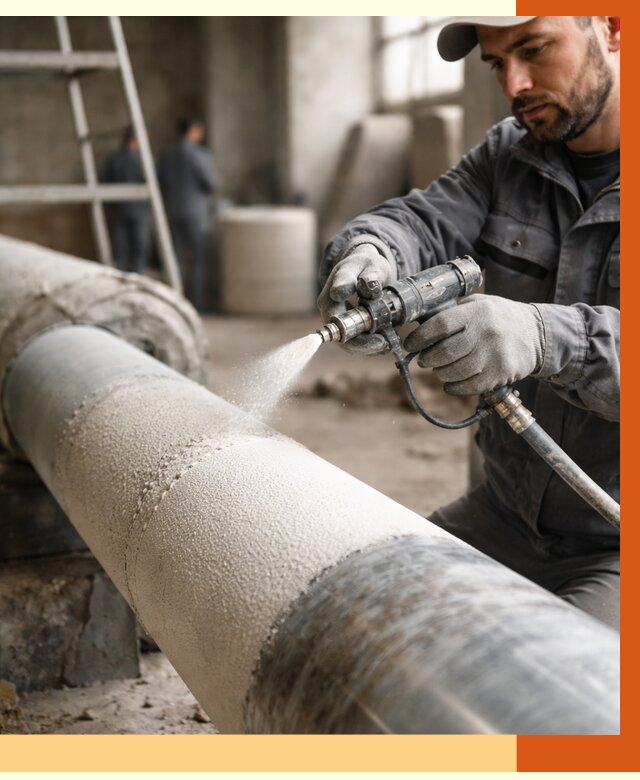 Утепление труб жидкой теплоизоляцией в клине от 7684 руб. под ключ | ТепломастерКли