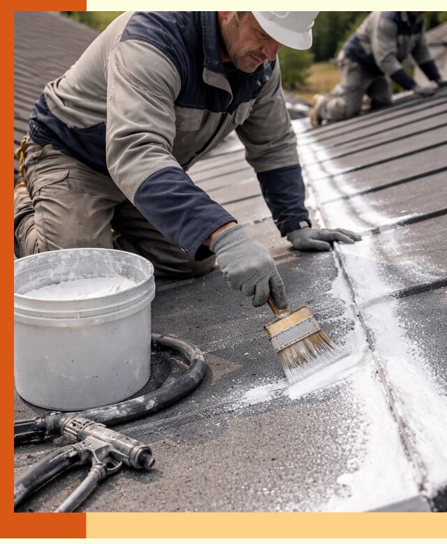 Утепление кровли жидкой теплоизоляцией в клине