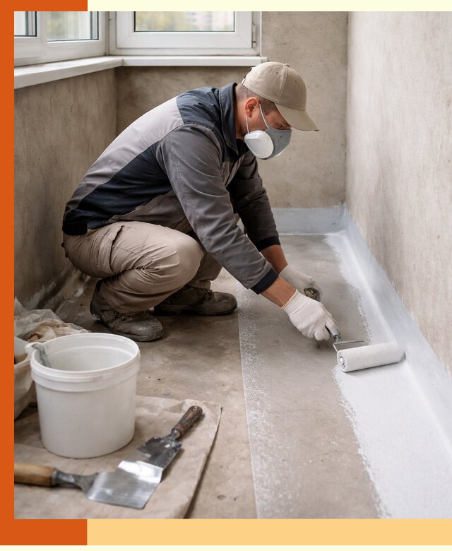 Утепление балкона жидкой теплоизоляцией в клине