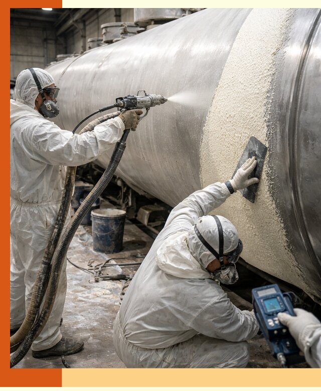 Утепление автоцистерн жидкой теплоизоляцией в клине