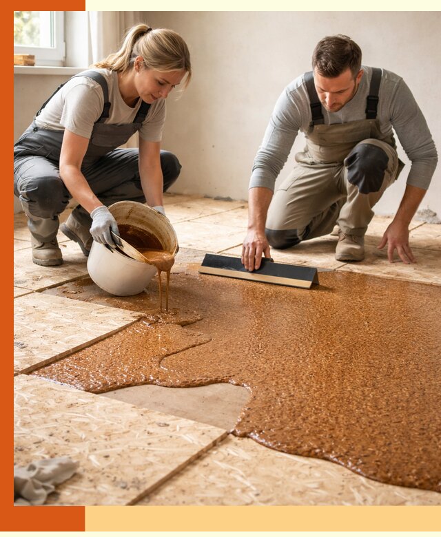 Утепление пола жидкой пробкой в клине для квартир и домов