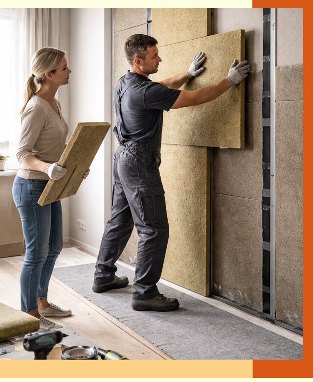 Профессиональная шумоизоляция квартиры в клине от 7684 руб. за м2 | ТепломастерКли