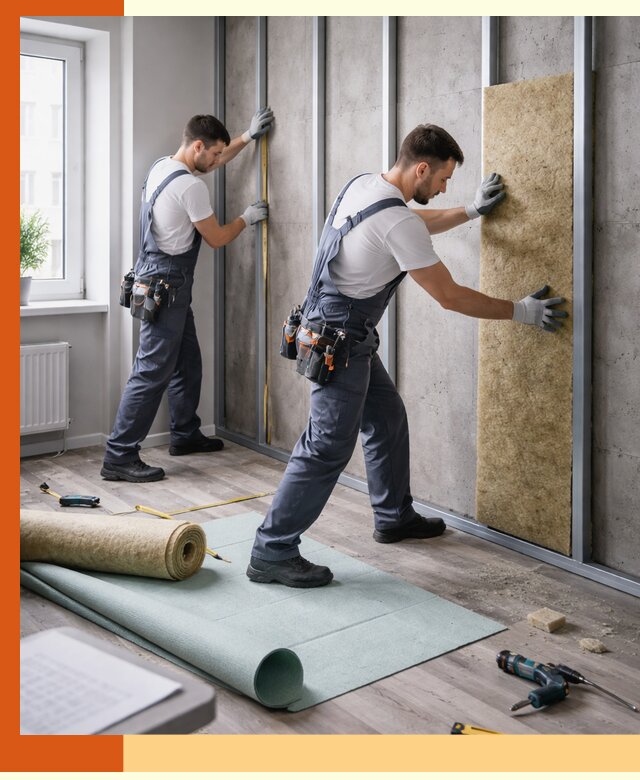 Шумоизоляция квартиры под ключ в клине — профессионально и гарантированно