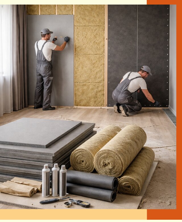 Шумоизоляция дома в клине от 4610 руб/м2 — комплексная звукоизоляция под ключ | ТепломастерКли