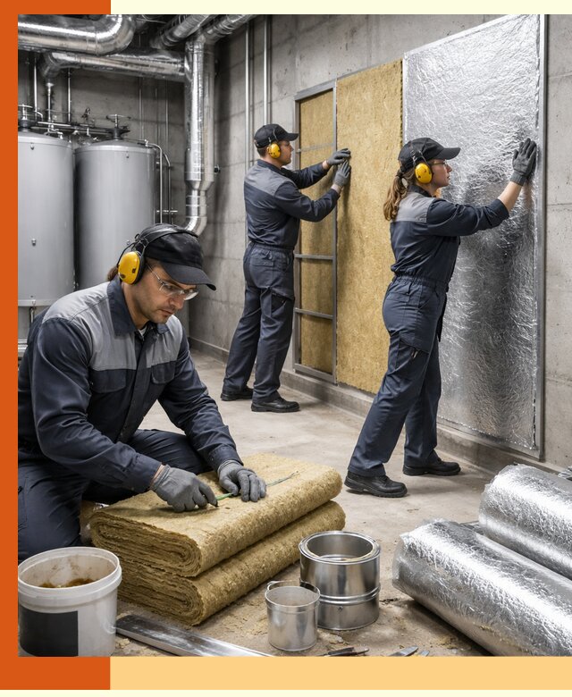 Шумоизоляция котельной в клине: профессиональный монтаж и материалы