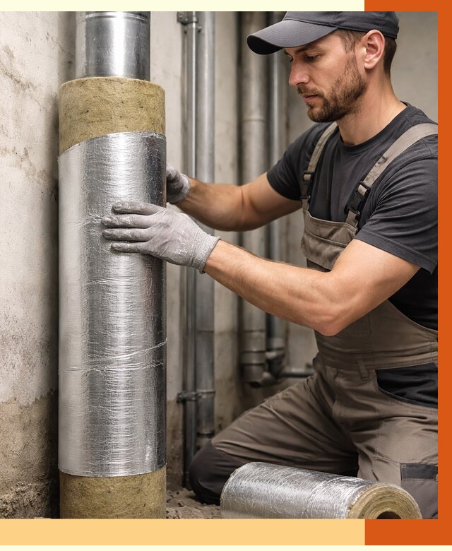 Шумоизоляция труб в клине от 1229 руб. — шумоподавление и звукоизоляция труб | ТепломастерКли