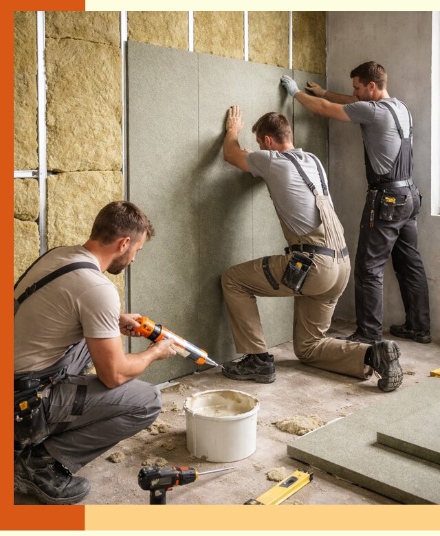 Профессиональная шумоизоляция стен в клине для квартир и домов