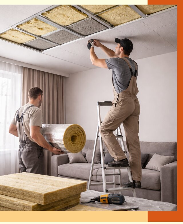 Шумоизоляция потолка в клине от 2305 руб. под ключ | Профессионально — ТепломастерКли