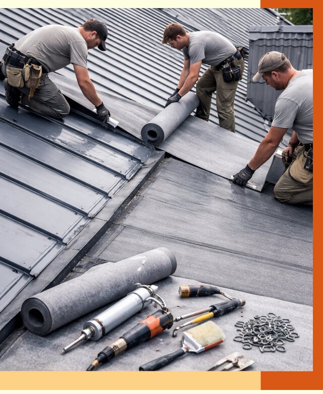 Гидроизоляция металлической кровли полимочевиной в клине от 8708 руб. | ТепломастерКли